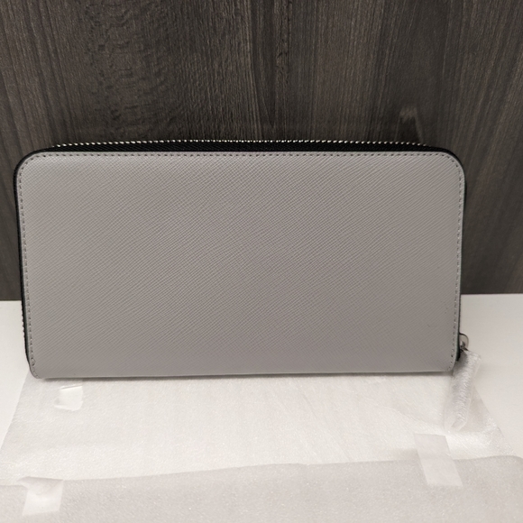 Kate Spade NWT Staci Large Continental Wallet Grey/White - Picture 5 of 6